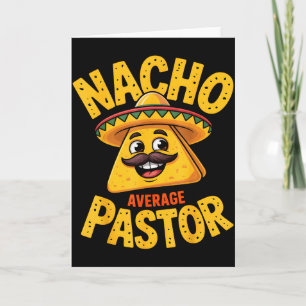 Durchschnittlicher Nacho-Pfarrer Lustiger Christli Karte