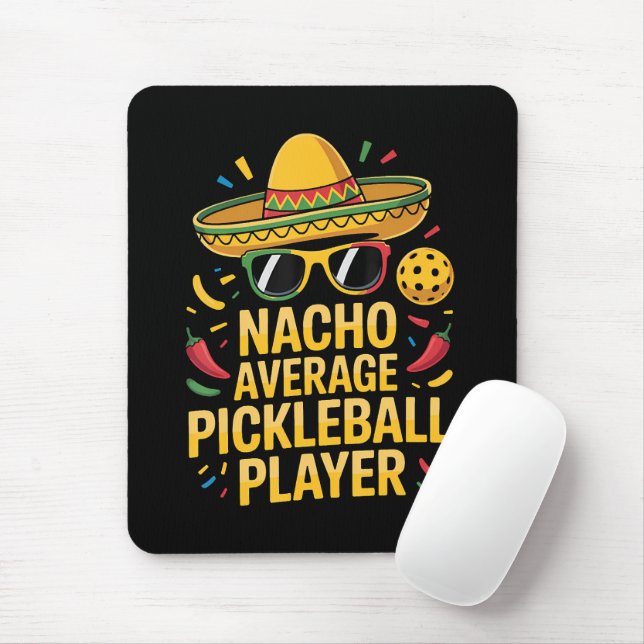 Durchschnittlicher Nacho-Pickleball-Spieler Mousepad (Mit Mouse)