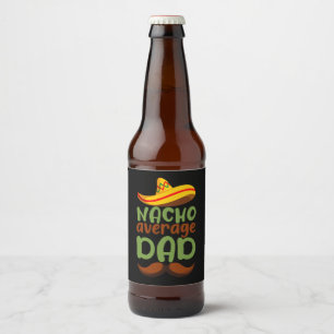 Durchschnittlicher Papa ist nicht mein Papa Cinco  Bierflaschenetikett