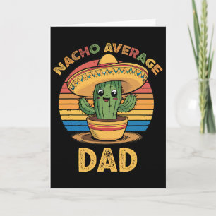 Durchschnittlicher Papa Matching Mexican Cinco De  Karte