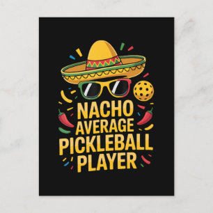 Durchschnittlicher Pickleball-Spieler Ankündigungspostkarte