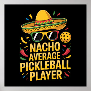 Durchschnittlicher Pickleball-Spieler Poster