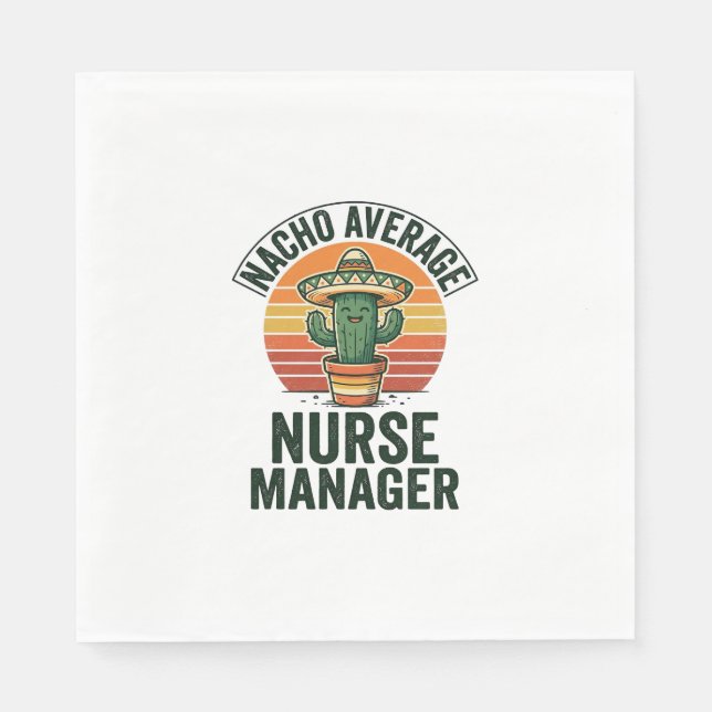 Durchschnittliches Nacho-Krankenpfleger-Manager Lu Serviette (Vorderseite)