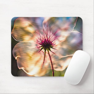Durchsichtige Blume bei Sonnenlicht Mousepad