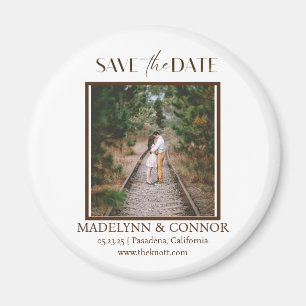 Durchsichtiges Skript-Foto Speichern des Datumsfen Magnet