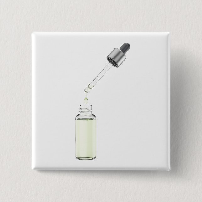 Durchstechflasche mit Pipette Button (Vorderseite)