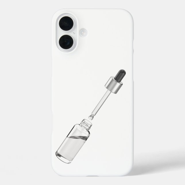 Durchstechflasche mit Pipette iPhone 16 Plus Hülle (Rückseite)