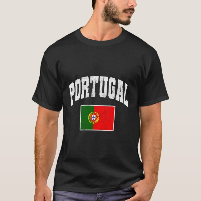 Durchsuchung der portugiesischen Flagge T-Shirt (Vorderseite)