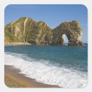 Durdle Door, Lulworth Cove, Jurassikküste, Quadratischer Aufkleber