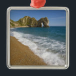 Durdle Door, Lulworth Cove, Jurassische Küste, 2 Ornament Aus Metall<br><div class="desc">COPYRIGHT Paul Thompson / DanitaDelimont.com| EU33 PTH0984.jpg| Durdle Door,  Lulworth Cove,  Jurassic Coast,  Dorset,  England</div>