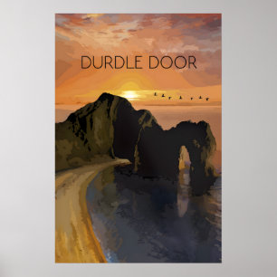 Durdle Door Reiseplakat Poster