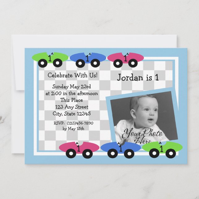 Durée de la course/ Invitation photo 2 (Devant)