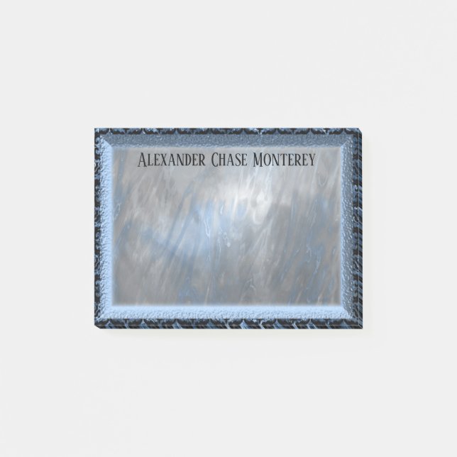 Durenfield Skye Coole Monogramm Post-it Klebezettel (Vorderseite)