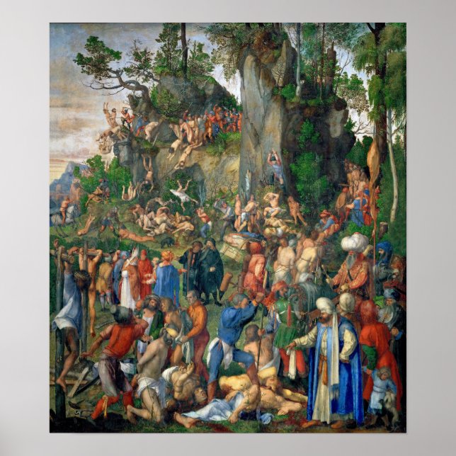 Dürer - Märtyrer der zehntausend Christen Poster (Vorne)