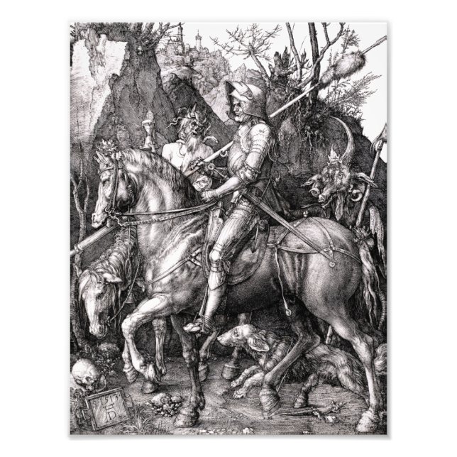 Durer Ritter Tod und der Teufel Fotodruck (Vorne)