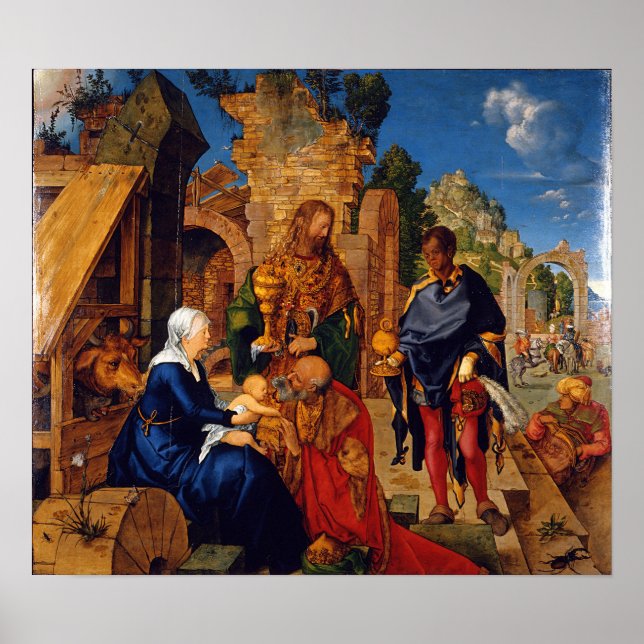 Dürer - Verehrung der Magi Poster (Vorne)