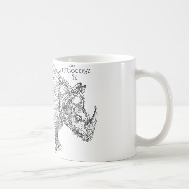 Dürers Nashorn Kaffeetasse (Rechts)