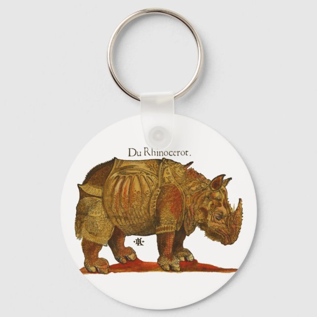 Durer's Rhino Schlüsselanhänger (Vorderseite)