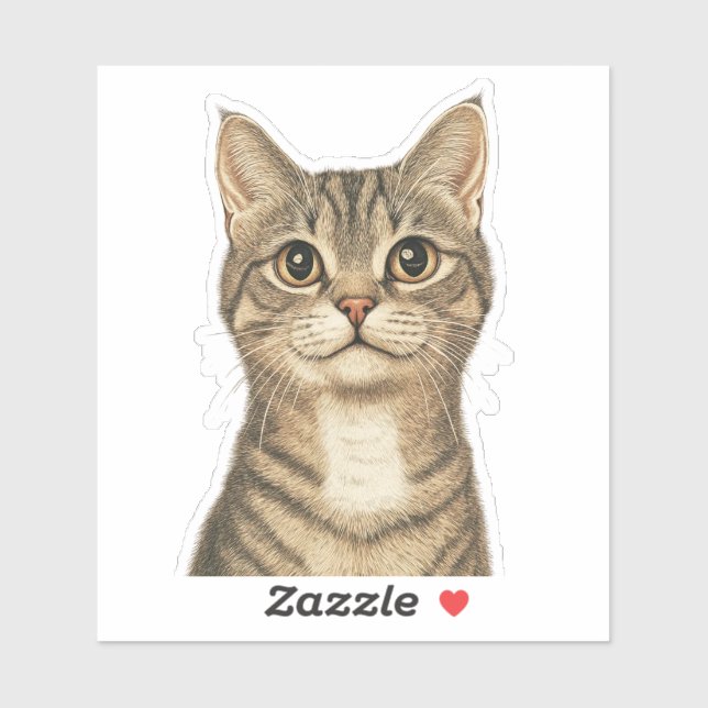 Dürer's Tabby Treasures 2 Aufkleber (Blatt)