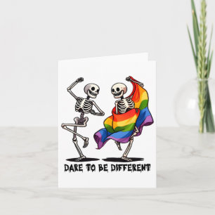 Dürfen Sie andere tanzende Skelette sein LGbt Stol Karte