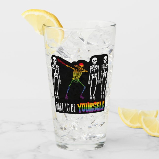 Dürfen Sie sein, selbst Halloween zu sein, der Ske Glas (Vorderseite Ice)