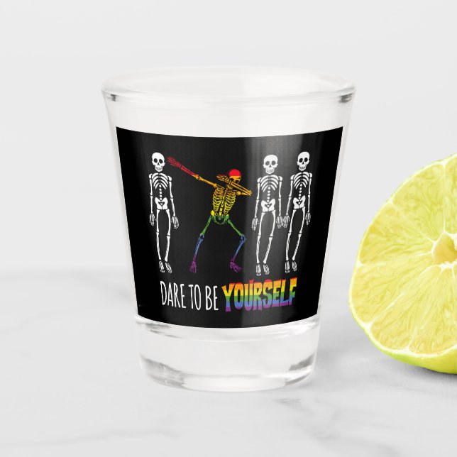 Dürfen Sie sein, selbst Halloween zu sein, der Ske Schnapsglas (Vorderseite)