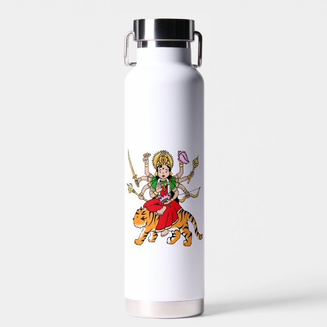 Durga Hindu Goddess Water Flasche (Vorne)