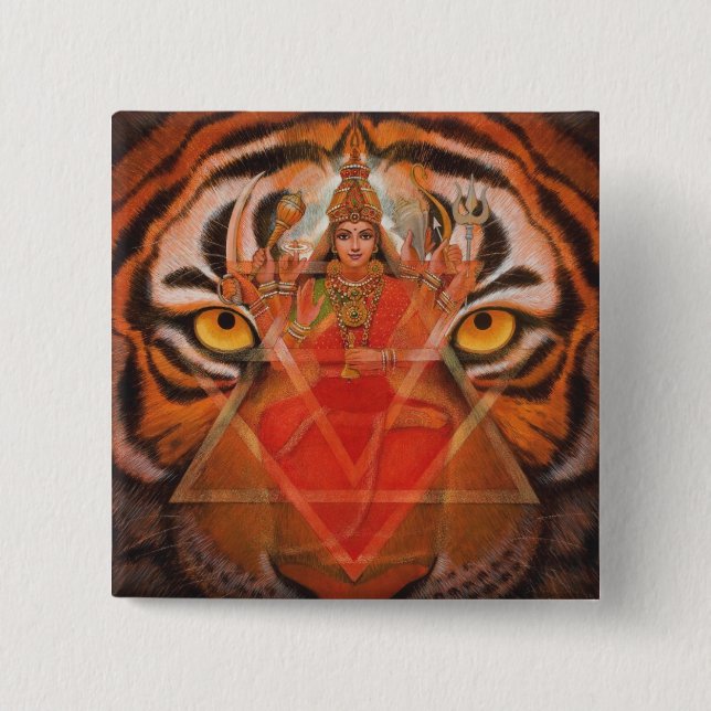 Durga u. Tiger Button (Vorderseite)