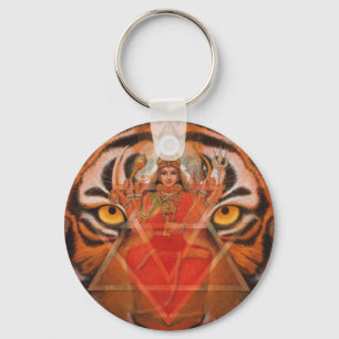 Durga u. Tiger-Schlüsselanhänger Schlüsselanhänger