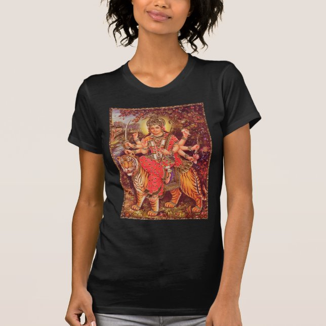 DURGA UND DER TIGER T-Shirt (Vorderseite)