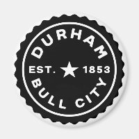 Durham Bull City Date Button
