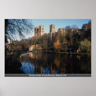 Durham Castle, Landkreis Durham, England, Großbrit Poster