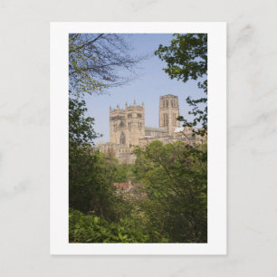 Durham Cathedral von der Bank Postkarte