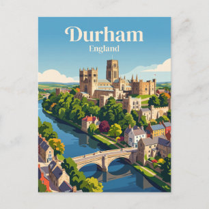 Durham, England Postkarte