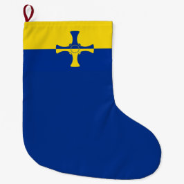 Durham Flag (Landkreis von England, UK) Großer Weihnachtsstrumpf