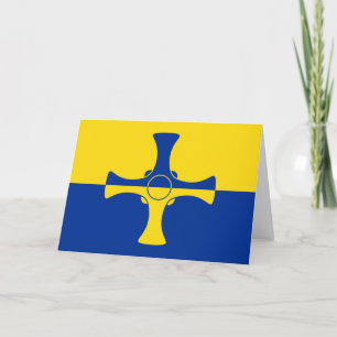 Durham Flag (Landkreis von England, UK) Karte
