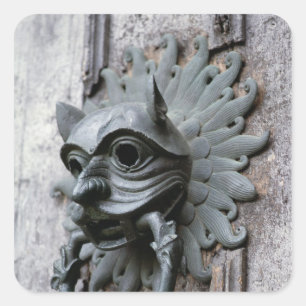 Durham-Kathedralen-Schongebiet-Klopfer Quadratischer Aufkleber