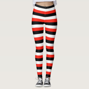 durham maori flagge sardinien streifen rot schwarz leggings