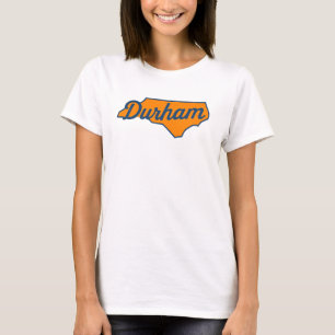 Durham North Carolina Script Design - Staat Form T-Shirt