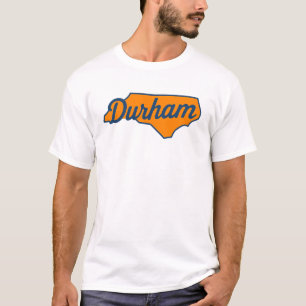 Durham North Carolina Script Design - Staat Form T-Shirt