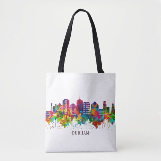 Durham North Carolina Skyline Tasche (Vorderseite)