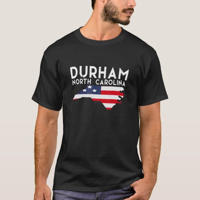 Durham North Carolina USA Staat America Travel T-Shirt (Vorderseite)