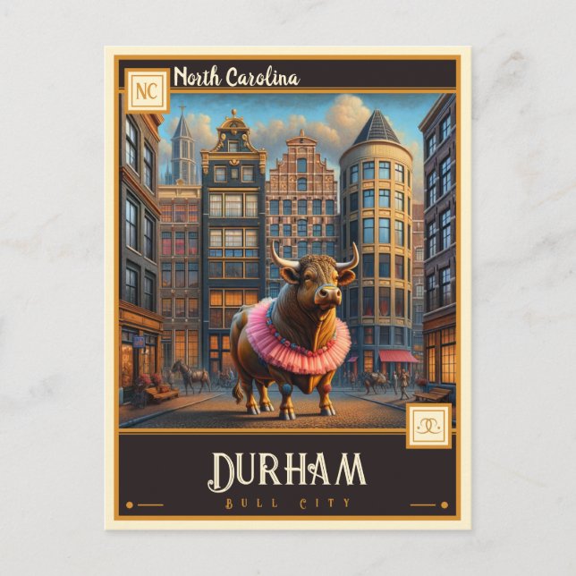 Durham, North Carolina | VINTAG Postkarte (Vorderseite)