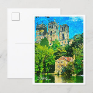 Durham Vereinigtes Königreich Beautiful Oil Paint Postkarte