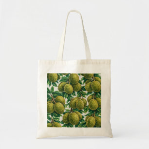 Durian Frucht Tropisches Botanisches Muster Tragetasche