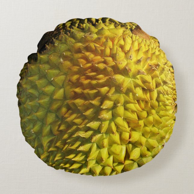 Durian Fruit Rundes Kissen (Vorderseite)