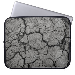 Dürredürre aus grauem Dreck Laptopschutzhülle