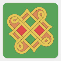 Durrow Knüpfarbeit 2016 Rot und Grün