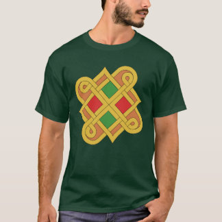 Durrow Knüpfarbeit 2016 Rot und Grün T-Shirt