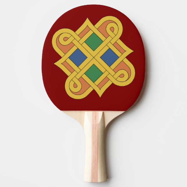 Durrow Knüpfarbeit 2016 Tischtennis Schläger (Vorderseite)